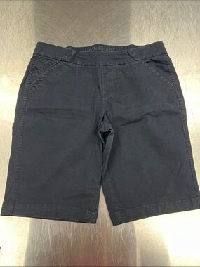 Jag Jeans Black Bermuda Flat Front Shorts Women’s 14